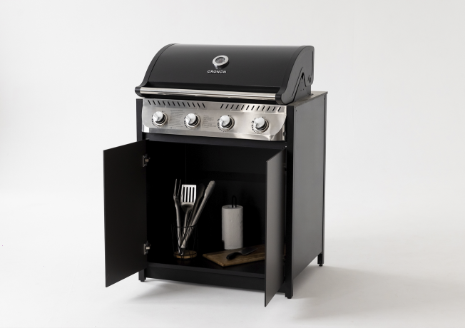 Газовый гриль Lounge D-06G, 79 см, черный/серый каспий