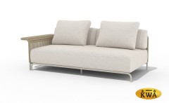 &quot;Мальдивы&quot; плетеный правый модуль дивана, цвет соломенный