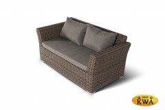&quot;Капучино&quot; диван из искусственного ротанга двухместный, цвет коричневый