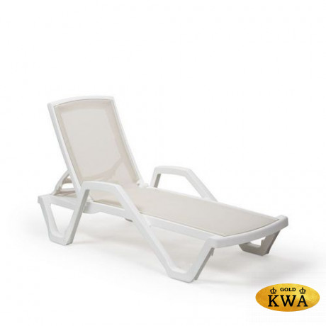 Шезлонг пластиковый MARE слоновая кость/бежевый  Joygarden