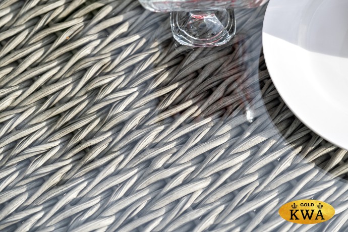 "Капучино" лаунж-зона из искусственного ротанга (гиацинт), цвет графит