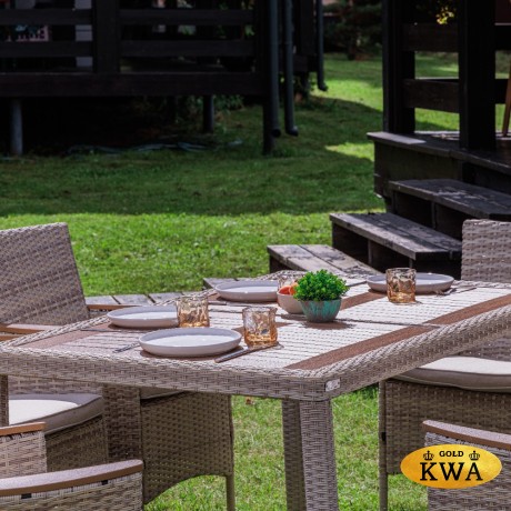 Обеденный комплект AMELIA бежевого цвета на 6 персон