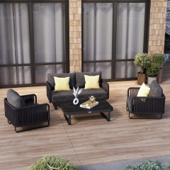 Лаунж зона БЕЛЛИСА С с двухместным диваном - маренго