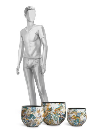 Кашпо TREEZ Effectory Savage Garden Чаша Wild в-23 см, д-23 см