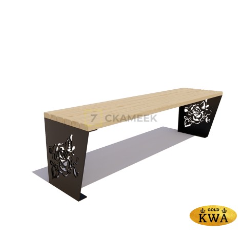 Банкетка «Роза» (0,6 лиственница,40х60)