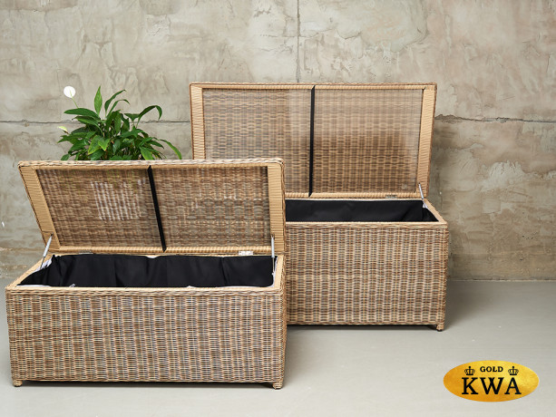 Набор из 2 бежевых  сундуков KARL (140 и 120 см)