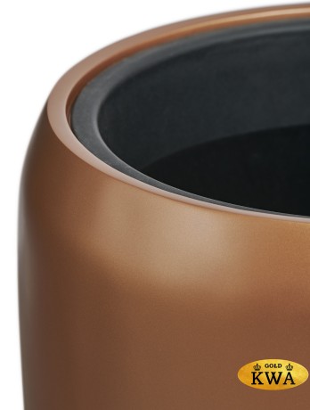 Кашпо TREEZ Effectory Metal Сусальное золото д-43 см, в-68 см