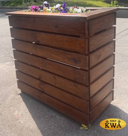 Кашпо уличное деревянное 83х43h83 см