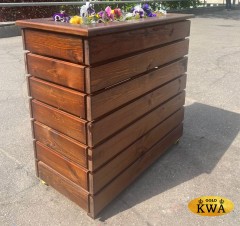 Кашпо уличное деревянное 83х43h83 см