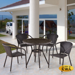 Комплект плетеной мебели T282ANT/Y137C-W56 Light Brown 4Pcs