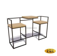 Кофейная зона «Дуэт» (высокая) (брус дуб)