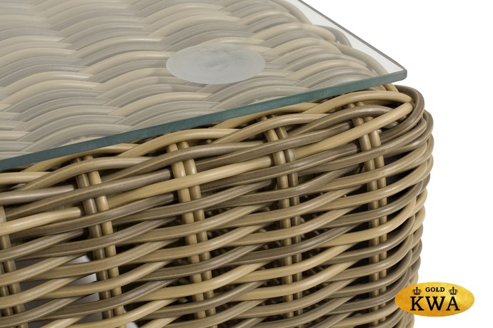 "Капри" журнальный столик плетеный, цвет соломенный