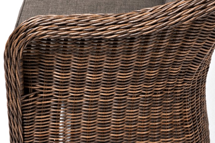 "Равенна" диван двухместный плетенный из ротанга, цвет соломенный