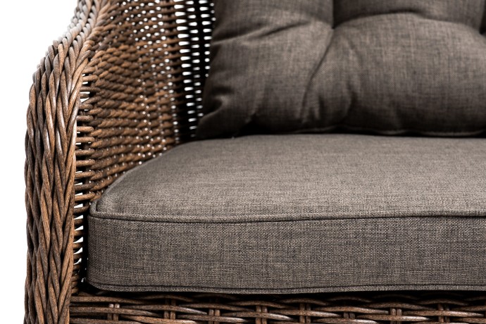 "Равенна" диван двухместный плетенный из ротанга, цвет соломенный