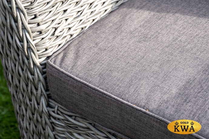 "Капучино Сингл" лаунж-зона из искусственного ротанга (гиацинт), цвет графит