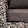 "Капучино Сингл" лаунж-зона из искусственного ротанга (гиацинт), цвет графит
