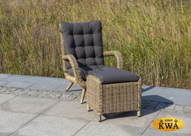 "Толедо" пуф плетеный, цвет соломенный