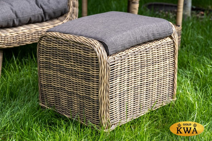 "Толедо" пуф плетеный, цвет соломенный