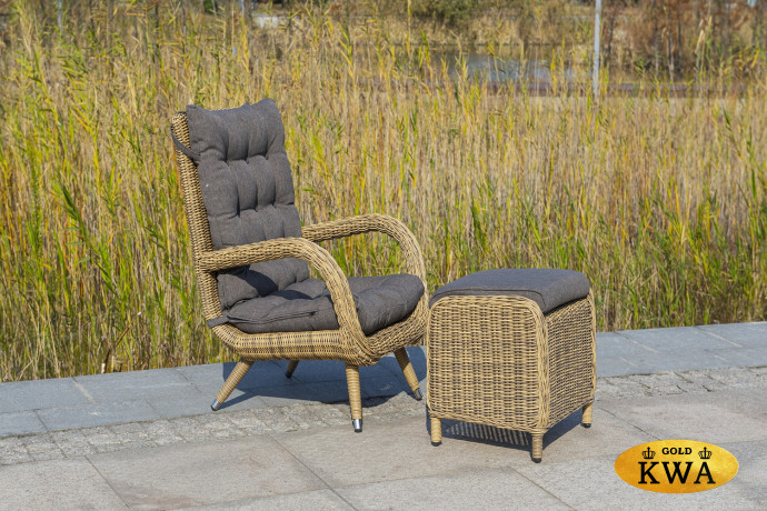 "Толедо" пуф плетеный, цвет соломенный