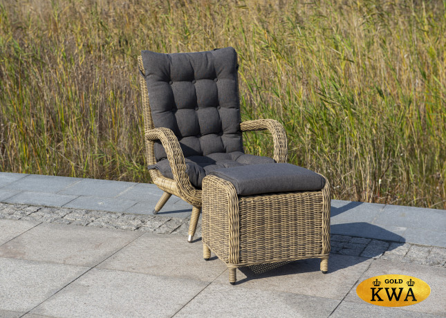 "Толедо" пуф плетеный, цвет соломенный