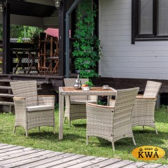 Обеденный комплект AMELIA бежевого цвета на 4 персоны