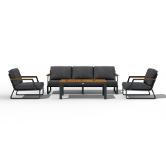 Лаунж зона ЭСТИВО T с трехместным диваном - маренго