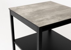 Cтол разделочный Lounge B-07, 60 см, черный/серый каспий