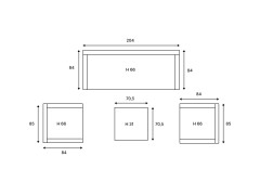Лаунж-зона KARL бежевая