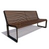 Скамейка чугунная «Милан» (0,6 лиственница)