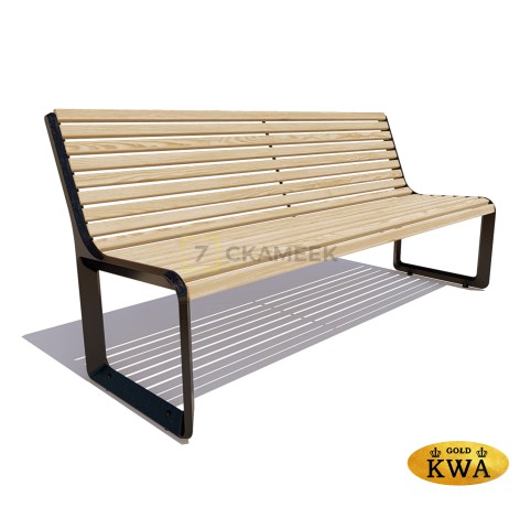 Скамейка чугунная «Милан» (0,6 лиственница)