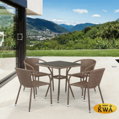 Комплект плетеной мебели T282BNT/Y137C-W56 Light Brown 4Pcs