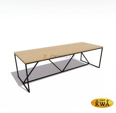 Стол «Трапеза» (брус бук)