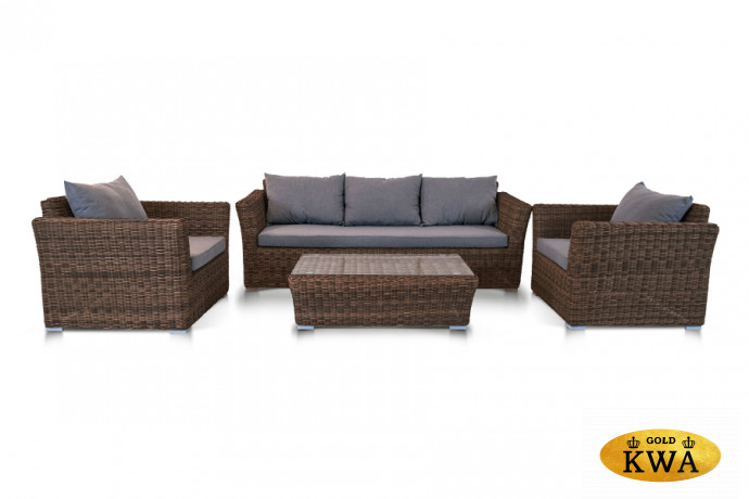 "Капучино" журнальный столик из искусственного ротанга, цвет коричневый