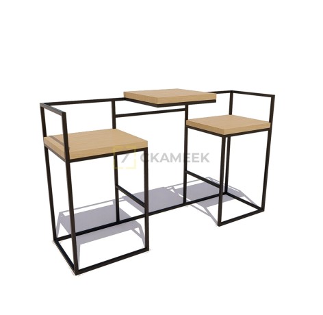 Кофейная зона «Дуэт» (высокая) (брус бук)