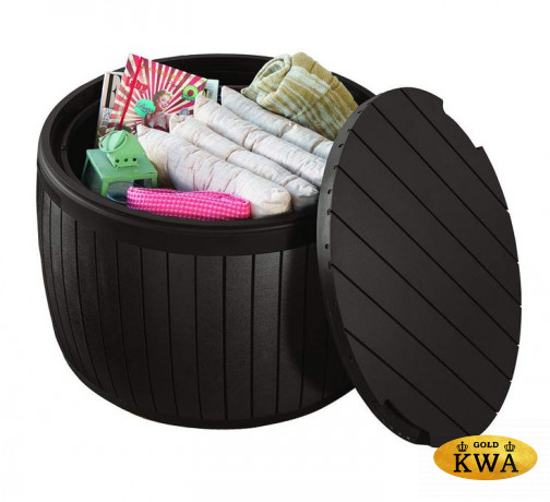 Круглый сундук под дерево CIRCA WOOD STORAGE BOX 140 L