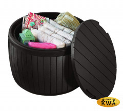 Круглый сундук под дерево CIRCA WOOD  STORAGE BOX 140 L