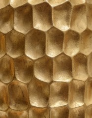 Кашпо TREEZ Effectory Metal Окргуглый высокий конус Design Cells Сусальное золото д-34, в-97 см
