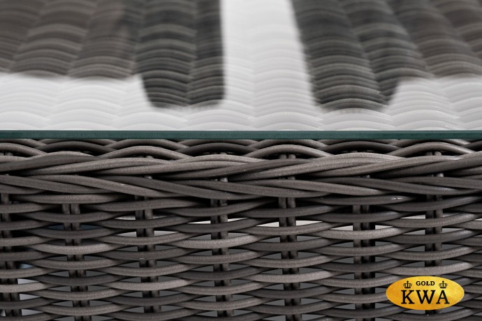 "Капучино Максимал" лаунж-зона из искусственного ротанга (гиацинт), цвет графит