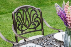 Обеденный комплект из литого алюминия WILHELM на 6 персон (овальный стол)