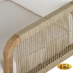 Диван деревянный двухместный