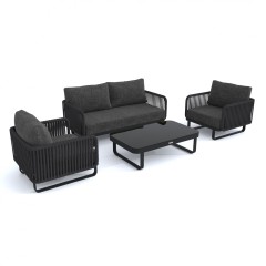 Лаунж зона БЕЛЛИСА с двухместным диваном - маренго