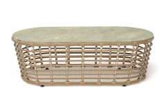 "Валенсия" журнальный столик из искусственного ротанга, цвет соломенный