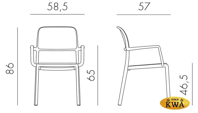 Кресло пластиковое