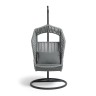 "Капри" подвесное кресло из искусственного ротанга, цвет серый