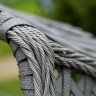 "Капри" подвесное кресло из искусственного ротанга, цвет серый