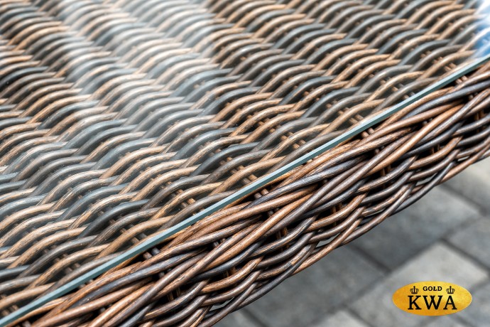 "Цесена" обеденная группа плетеная из искусственного ротанга, цвет коричневый