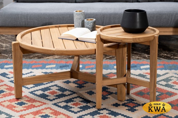 Боковой стол из тика ASPEN  Joygarden