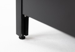 Шкаф напольный Lounge D-08, 60 см, черный/серый каспий