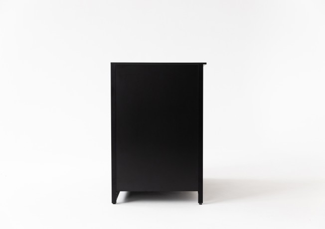 Шкаф напольный Lounge D-08, 60 см, черный/серый каспий