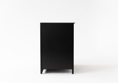 Шкаф напольный Lounge D-08, 60 см, черный/серый каспий